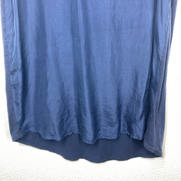 Michael Stars Silk Dress Sandwashed Sleeveless Muscle Tank Navy OS Fits All - Picture 9 of 16
